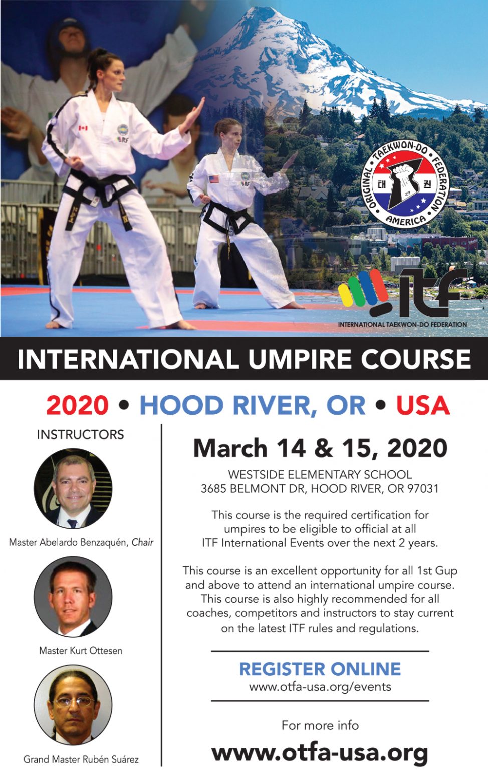 2020 International Umpire Course OTFA